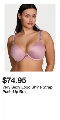 Victoria's Secret Very Sexy Logo Shine Strap Push-Up Bra offer