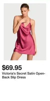 Victoria's Secret Victoria's Secret Satin Open-Back Slip Dress offer