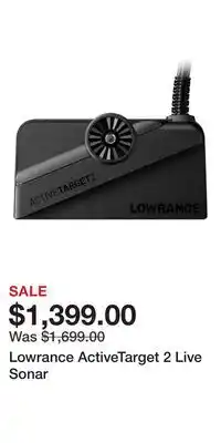 Cabela's Lowrance ActiveTarget 2 Live Sonar offer