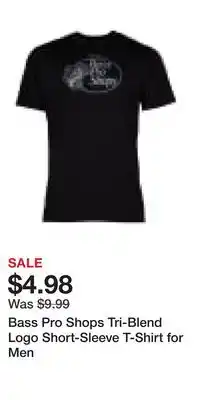 Cabela's Bass Pro Shops Tri-Blend Logo Short-Sleeve T-Shirt for Men offer