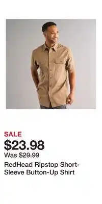 Cabela's RedHead Ripstop Short-Sleeve Button-Up Shirt offer