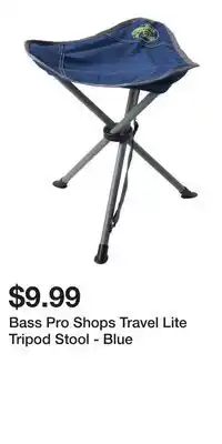 Cabela's Bass Pro Shops Travel Lite Tripod Stool - Blue offer