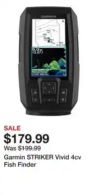Cabela's Garmin STRIKER Vivid 4cv Fish Finder offer