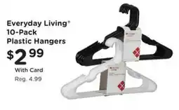 Kroger Everyday Living Plastic Hangers offer