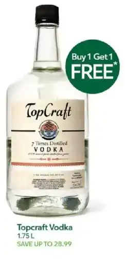 Publix Topcraft Vodka offer