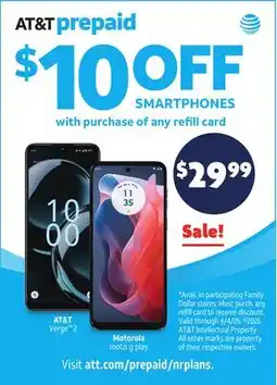 Family Dollar AT&T Verge 2 , Motorola moto g play offer