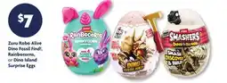 Family Dollar Zuru Robo Alive Dino Fossil Find!, Rainbocorns, or Dino Island Surprise Eggs offer