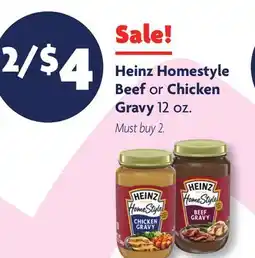 Family Dollar Heinz Homestyle Beef or Chicken Gravy offer