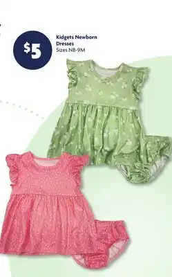 Family Dollar Kidgets Newborn Dresses offer