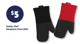 Family Dollar Family Chef Neoprene Oven Mitt offer