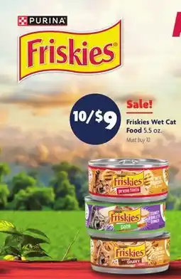 Family Dollar Friskies Wet Cat Food offer