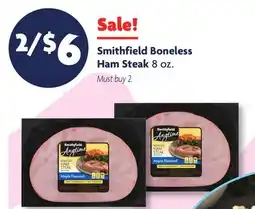 Family Dollar Smithfield Boneless Ham Steak offer