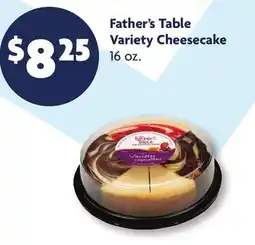 Family Dollar Father's Table Variety Cheesecake offer