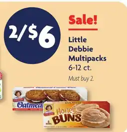 Family Dollar Little Debbie Multipacks offer