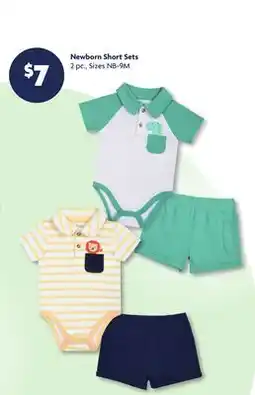 Family Dollar Newborn Short Sets offer