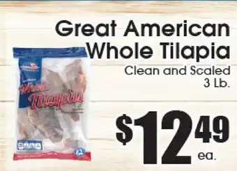 Supremo Foods Inc Great American Whole Tilapia offer