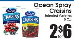 Supremo Foods Inc Ocean Spray Craisins offer