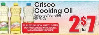 Supremo Foods Inc Crisco Cooking Oil offer
