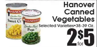 Supremo Foods Inc Hanover Canned Vegetables offer