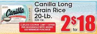 Supremo Foods Inc Canilla Long Grain Rice offer