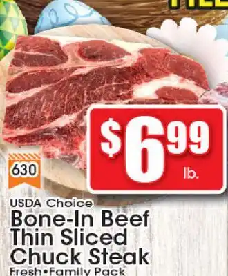 Supremo Foods Inc USDA Choice Bone-In Beef Thin Sliced Chuck Steak offer