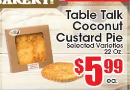Supremo Foods Inc Table Talk Coconut Custard Pie offer