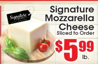 Supremo Foods Inc Signature Mozzarella Cheese offer