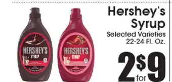 Supremo Foods Inc Hershey's Syrup offer