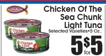 Supremo Foods Inc Chicken Of The Sea Chunk Light Tuna offer