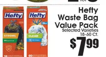 Supremo Foods Inc Hefty Waste Bag Value Pack offer