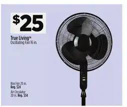 Dollar General True Living Oscillating Fan offer