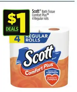 Dollar General Scott Bath Tissue Comfort Plus offer