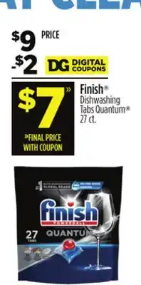 Dollar General Finish Dishwashing Tabs Quantum offer