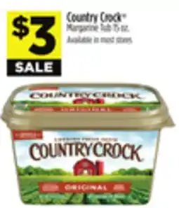 Dollar General Country Crock Margarine Tub offer
