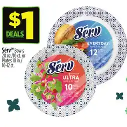 Dollar General Serv Bowls 20 oz./10 ct. or Plates 10 in./10-12 ct offer