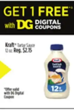 Dollar General Kraft Tartar Sauce offer