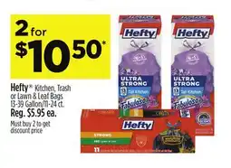 Dollar General Hefty Kitchen, Trash or Lawn & Leaf Bags offer
