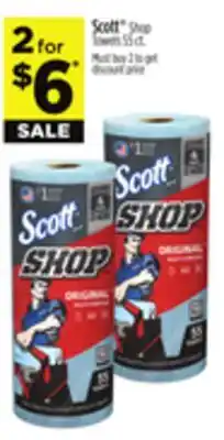 Dollar General Scott Shop Towels offer