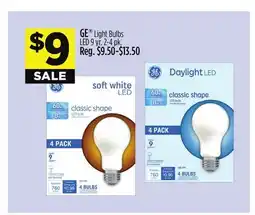 Dollar General GE Light Bulbs LED 9 yr offer
