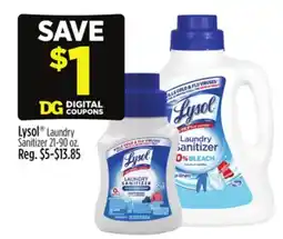 Dollar General Lysol Laundry Sanitizer offer