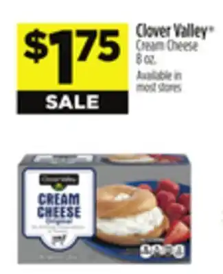 Dollar General Clover Valley Cream Cheese offer