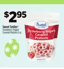 Dollar General Sweet Smiles Strawberry Yogurt Covered Pretzels offer