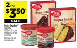 Dollar General Betty Crocker Cake Mix 13.25-14.25 oz. or Frosting 12-16 oz offer