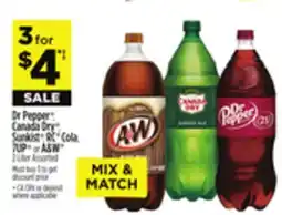 Dollar General Dr Pepper , Canada Dry , Sunkist , RC Cola, 7UP or A & W offer