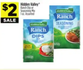 Dollar General Hidden Valley Ranch Dip or Seasoning Mix offer