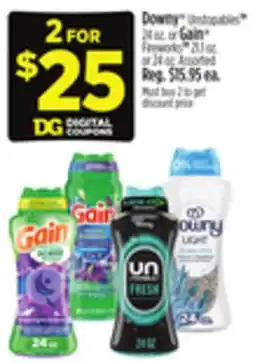 Dollar General Downy Unstopables or Gain Fireworks offer