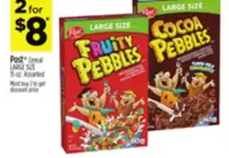 Dollar General Post Cereal LARGE SIZE offer