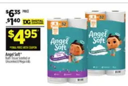 Dollar General Angel Soft Bath Tissue Scented or Unscented offer