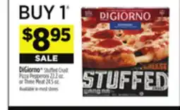 Dollar General DiGiorno Stuffed Crust Pizza Pepperoni 22.2 oz. or Three Meat 24.5 oz offer