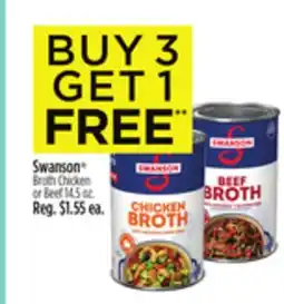 Dollar General Swanson Broth Chicken or Beef offer